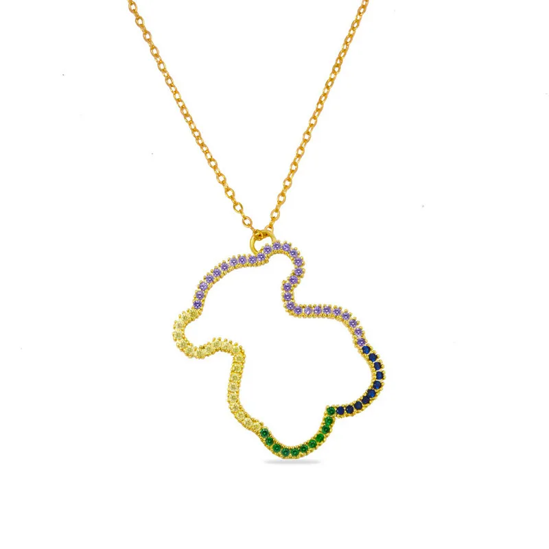 Модное ожерелье Smango подвески в виде медведя для женщин рождественские подарки