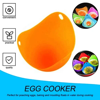 

4 colors High Temperature Silicone Egg Boiler, Safe Silicone Poached Baking Egg Cooker for Cook Poacher | Pancake Cookware