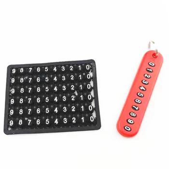 

Anti-lost car keychain phone number card key ring for Citroen C-Quatre C-Triomphe Picasso C1 C2 C3 C4 C4L C5 Elysee/DS-series