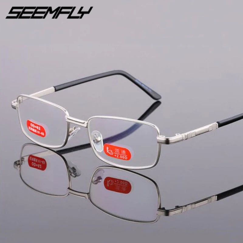 

Seemfly Men Women Reading Glasses Green Film Eyeglasses Anti Blue Rays Presbyopia Eyewear With +1.5 +2.0 +2.5 +3.0 +3.5 +4.0 +6
