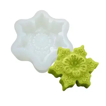 

JAVRICK Big Size Snowflake Silicone Resin Mold Soap Wax Candle Jewelry Art Craft Tools