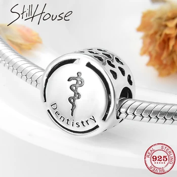 

Genuine 925 Sterling Silver Career Symbol Dentistry beads Fit Original Charms European Bracelet Jewelry 2019