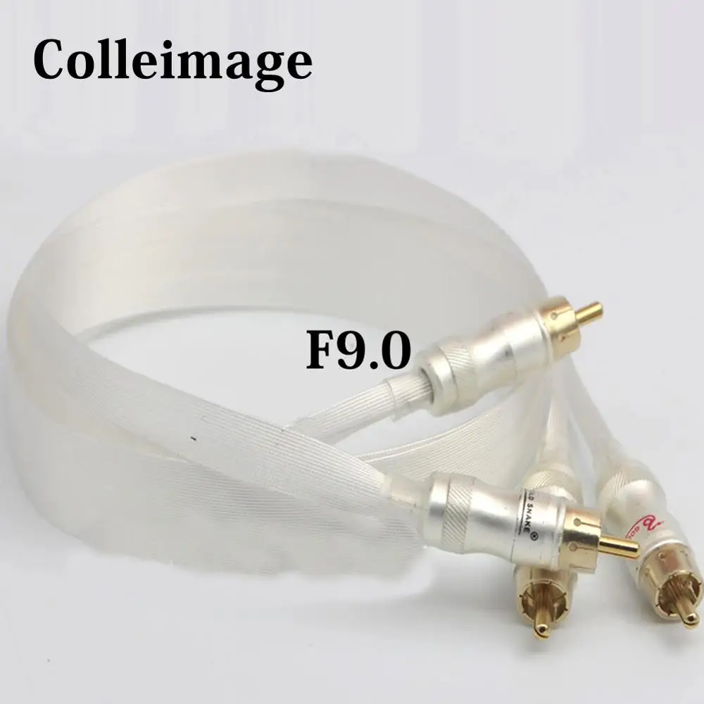 

Colleimage Hifi Nordost Silver 2RCA Male to Male Audio Cable Blue Wgite Heven king snake Gold Plated RCA interconnect cable