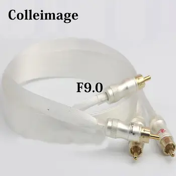 

Colleimage Hifi Nordost Silver 2RCA Male to Male Audio Cable Blue Wgite Heven king snake Gold Plated RCA interconnect cable