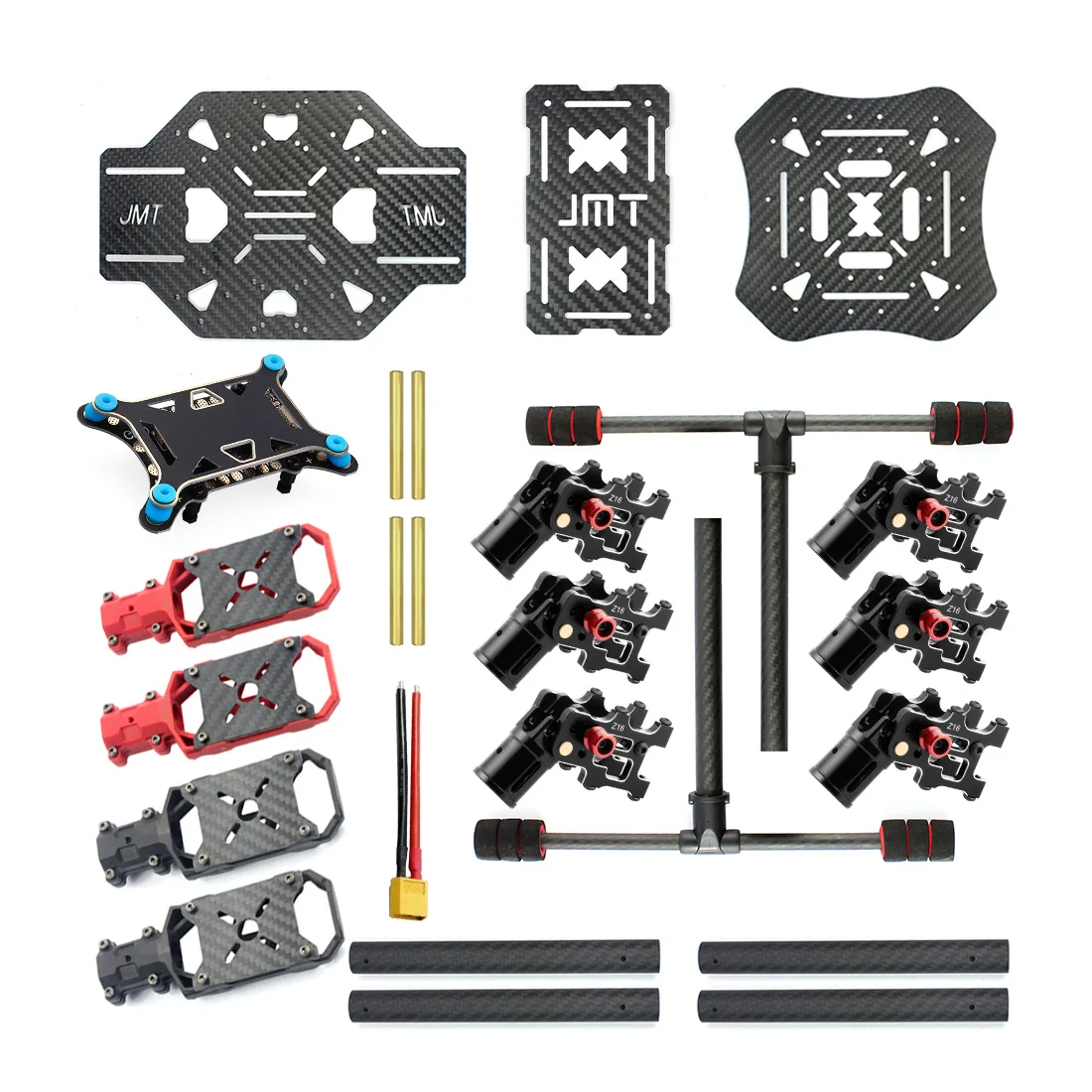 JMT X4 560 мм углеродное волокно складная рама со складной/не-Складная посадочная площадка для RC Мини гексакоптер Дрон наборы