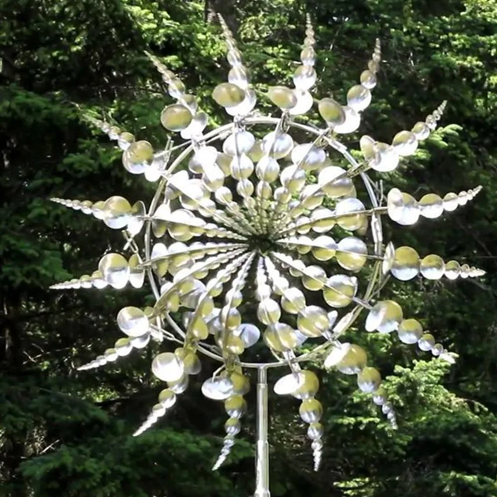 2021 Newest Unique And Magical Metal Windmill Outdoor Wind Spinners Catchers Yard Patio L Awn Garden Decoration | Дом и сад
