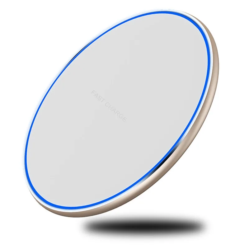 AKAKCOCO mi rror QI Беспроводное быстрое зарядное устройство 10 Вт настольное для iphone xr max 8 11 xiaomi mi samsung в зарядном устройстве для мобильного телефона s Pad светильник - Цвет: White