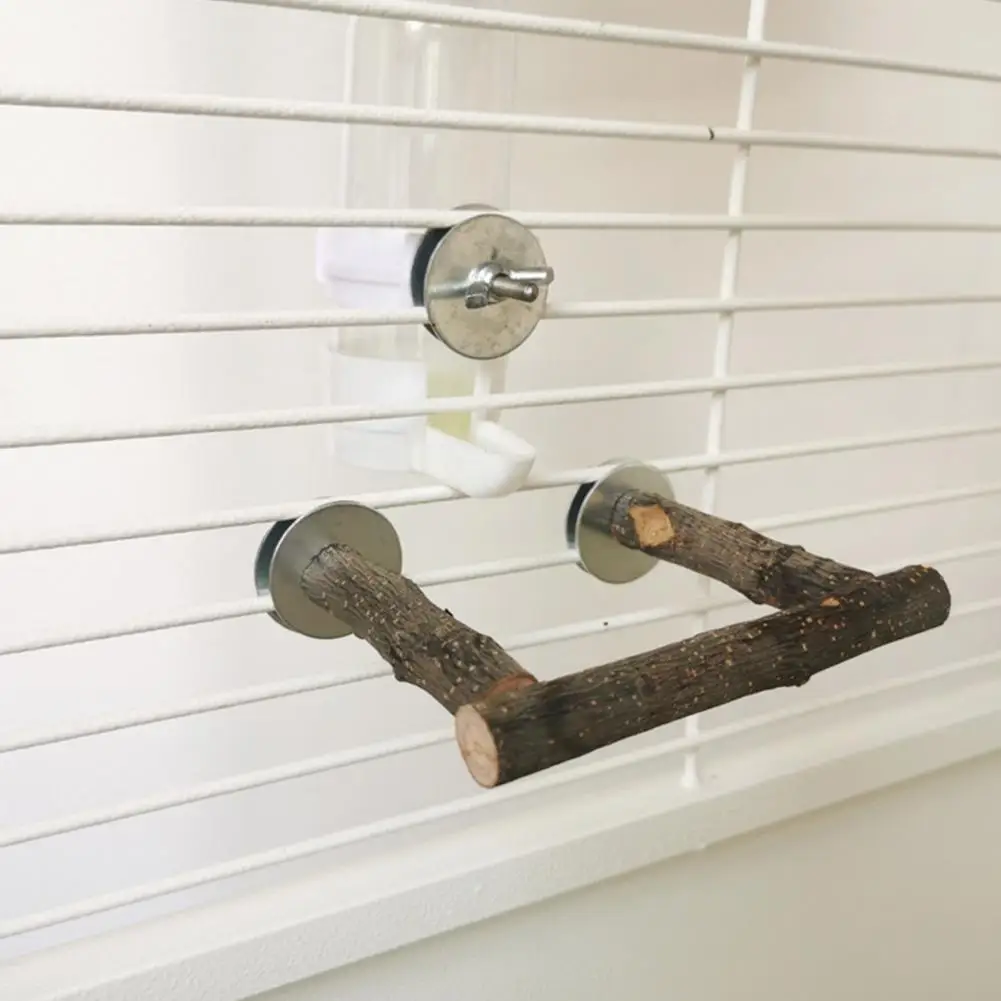 Eco-friendly Parrot Perches Cage Accessories Bird Perch Sticks Stable Structure Natural Wood Parrot Climbing Perches Stands