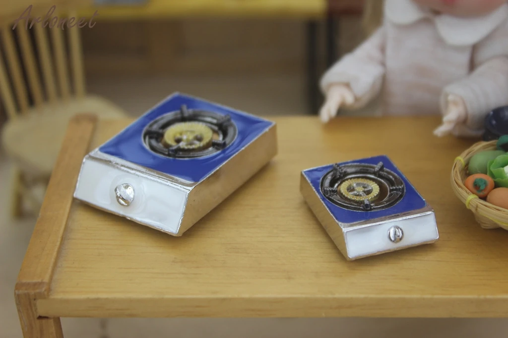 

Mini Kitchen Toy Children Cookware Dollhouse Cute Miniature Simulation kitchen Stove Tools Accessory Children Utensils Toy Gift