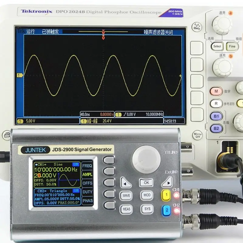 2-канальный DDS генератор сигналов счетчик частоты 15 МГц источника сигнала JDS2900 ЕС 448A