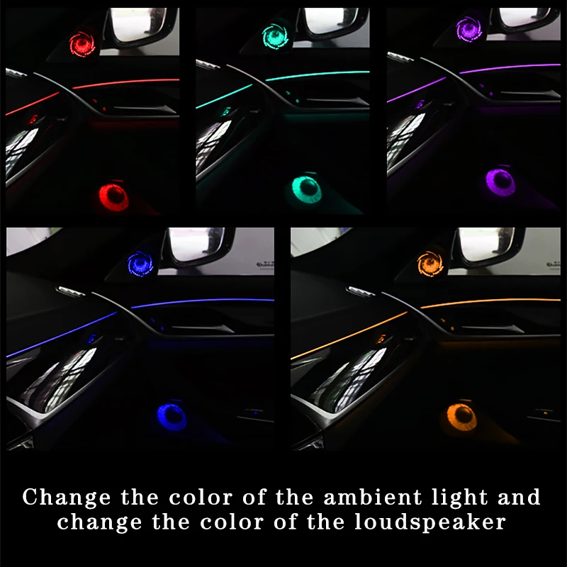 Автомобильный светящийся динамик для BMW G30 5 серии высокого качества, ВЧ-динамик ночного видения, звуковая труба, головной рог, 64 цвета, светодиодный светильник