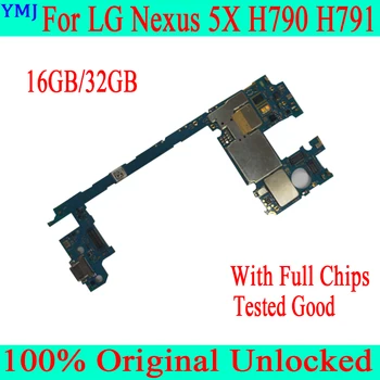 

Full Working Original Motherboard with Chips Logic Circuit Board Good Tested For LG Google Nexus 5X H791 H790 Mainboard 16GB 32G