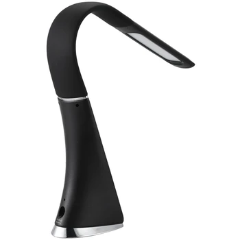 

5W LED lamp dimming touch skin texture for reading lamp with alarm clock Black