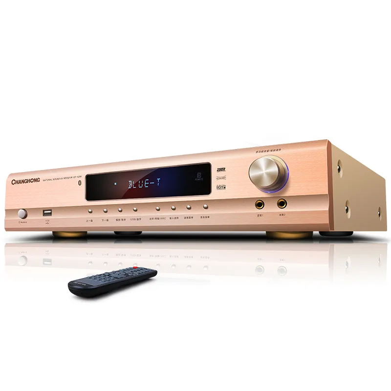 

C12 AV amplifier 5.1 channel 900W HD HDMI-ARC Bluetooth Karaoke fiber coaxial APE lossless HIFI dual microphone USB amplifier