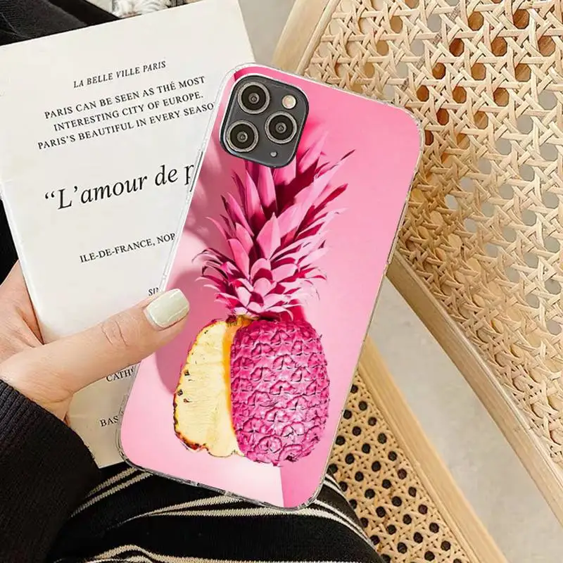 best iphone 13 pro max case Pineapple black Phone Case Hull for iphone 13 8 7 6 6S Plus X 5S SE 2020 XR 11 12 pro XS MAX best cases for iphone 13 pro max