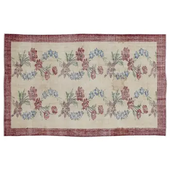 

Handmade Natural Vintage Turkish Area Rug 169x264 Cm-5'7''X8'8''