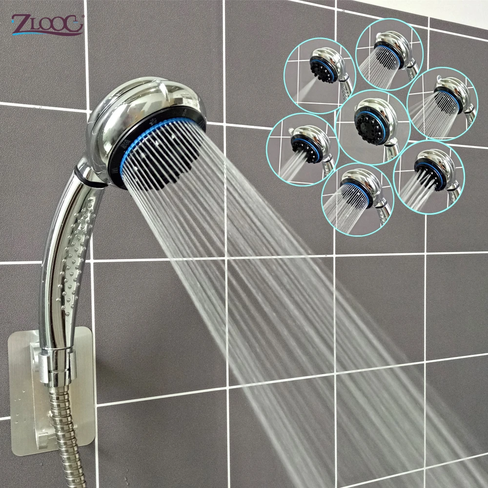 

Zloog High Quality Pressure Rainfall Shower Head 8 Mode Water Saving Filter Spray Nozzle High Pressure Water Saving SPA Shower