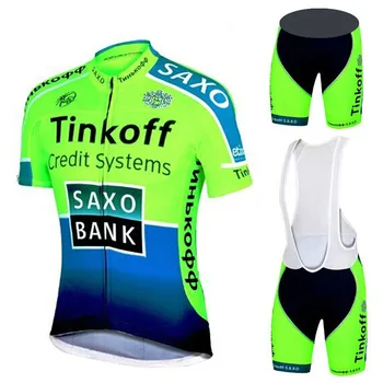 

2019 Saxo Bank Tinkoff Ropa Ciclismo/ciclo Ropa Ciclismo Ropa deportiva/bicicleta de carreras Ropa Ciclismo Jersey 9D bib shorts