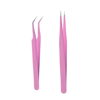 

Straigh Curved Eyelash Tweezers Extension Nipper Stainless Steel Pointed Clip Make up Eye Lashes Tweezer Nippers Tool