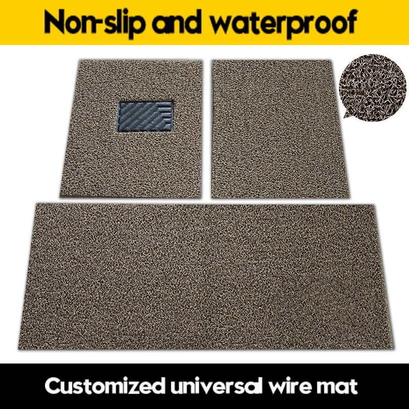 Customized Universal Car Floor Mats Auto Classic Design Car Interior Wire Mats Fit Most Cars