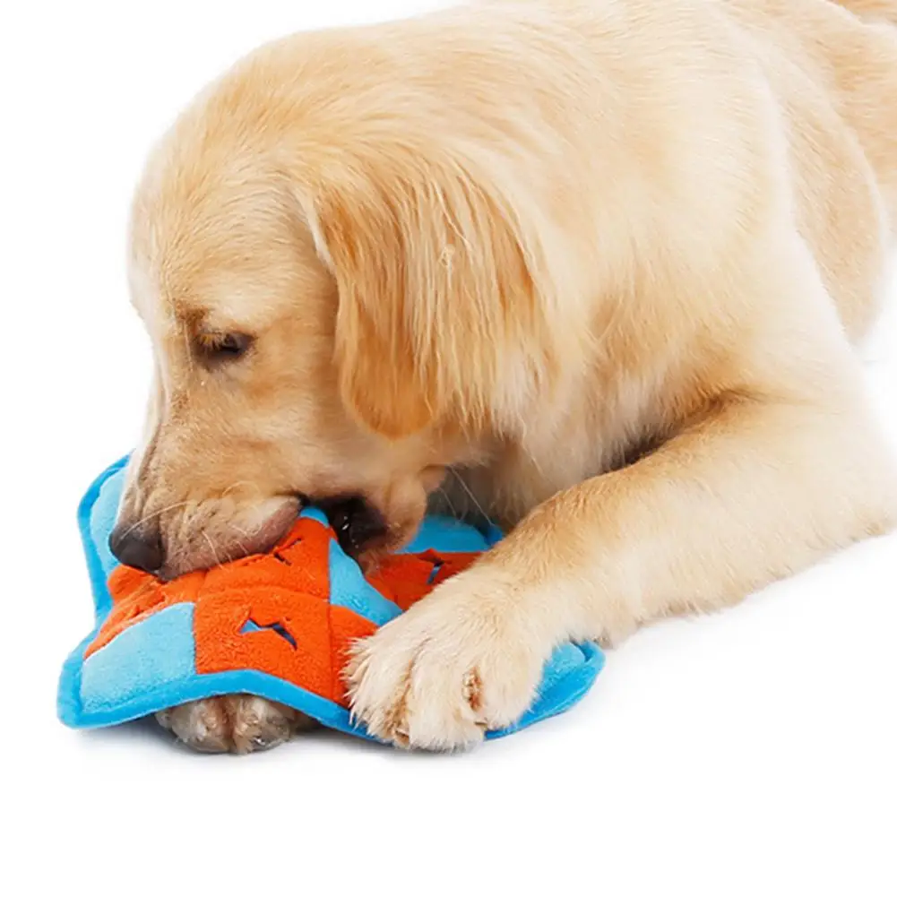 Dog feeding toy Pet Sniffing Pad Washable Training Blanket Feeding Chew