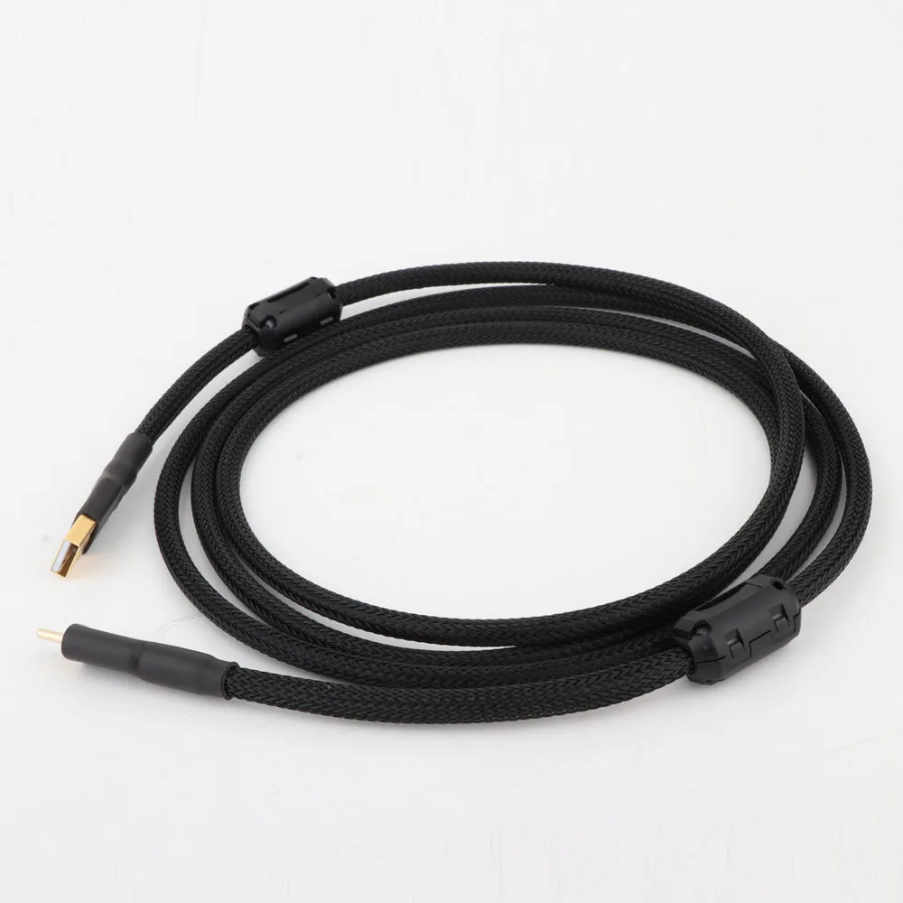 magnético duplo, cabo para amplificador dac, cabo usb a tipo c, cobre