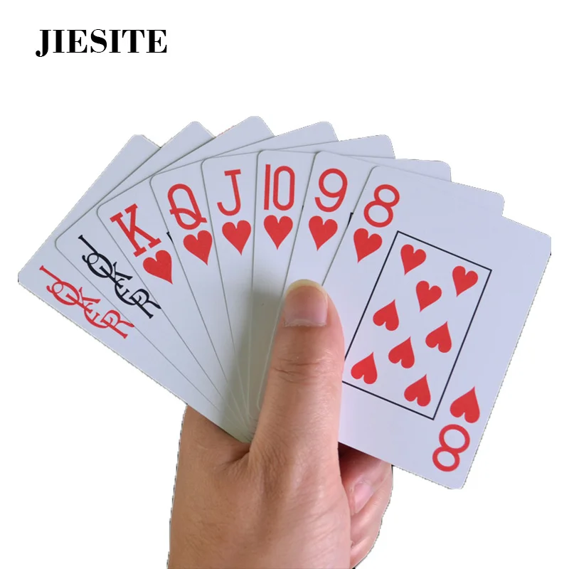 Пластиковые игральные карты JIESITE 10 террас/набор карточка для Техасского покера с