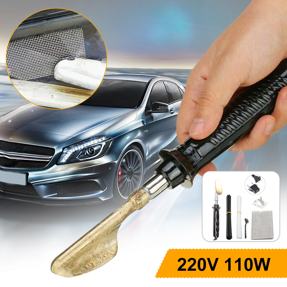 Smoothing Iron for Car Bumper Repair Hot Stapler 220V EU Plug Leather Ironing Tool Electric Soldering Iron leather ironing tool electric soldering iron kit