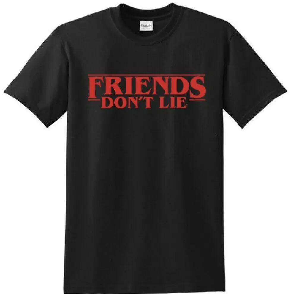 Черная белая или серая футболка DEMOGORGON с надписью FRIENDS't LIE и очень странная вещь |