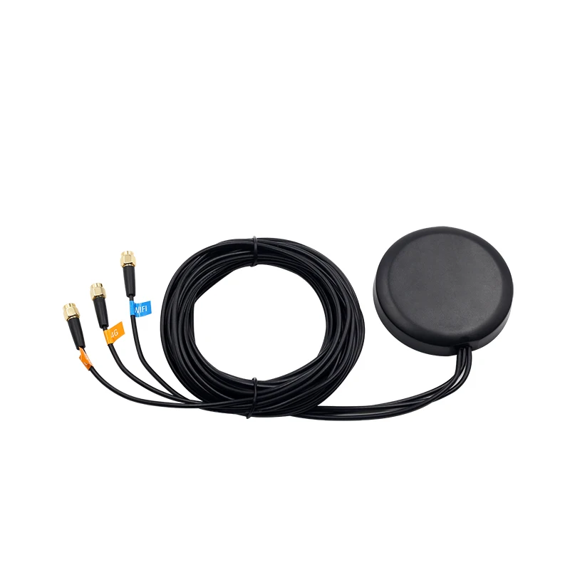 Gps+ 4G+ WiFi SMA Мужская комбинированная антенна транспортное средство Спутниковое позиционирование навигация связь водонепроницаемый сигнал увеличенный высокий коэффициент усиления