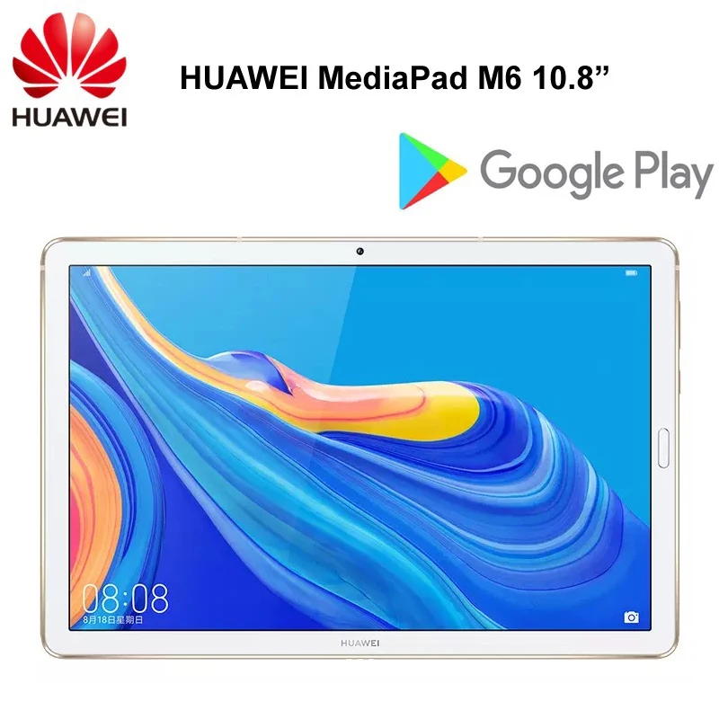 Оригинал HUAWEI MediaPad M6 10 8 дюймов Kirin 980 Восьмиядерный Android 9 0 планшет Type-C 7500 мАч 2560x1600