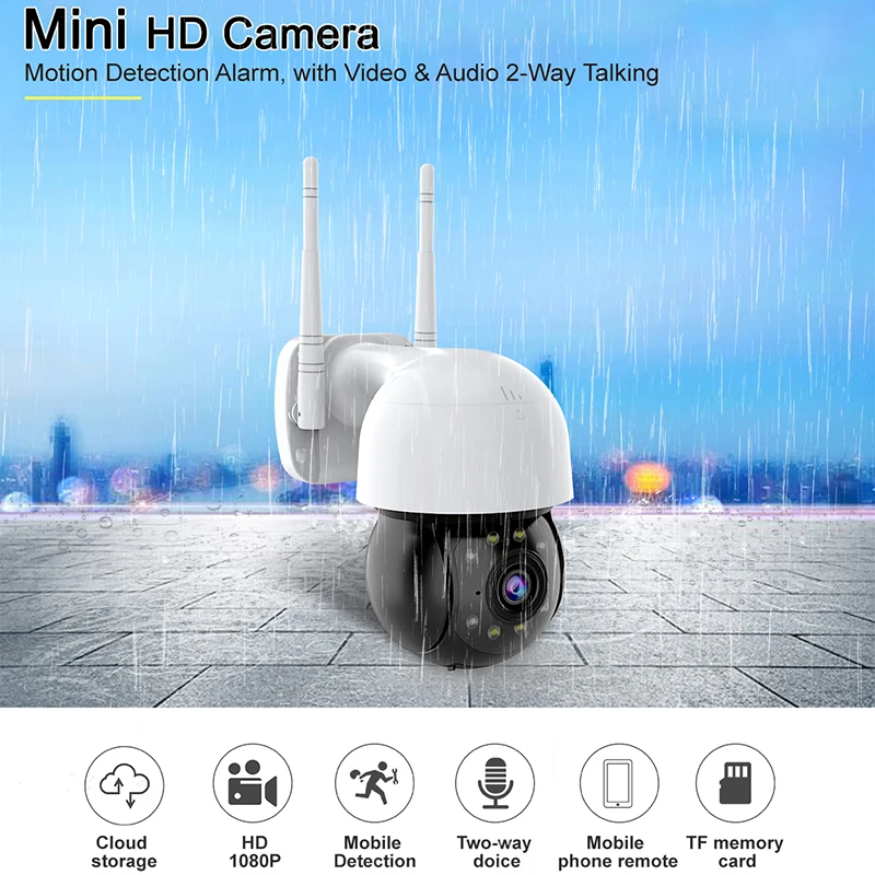 『Video Surveillance!!!』- 1080P Outdoor Wifi IP Camera PTZ AI Human
Detection Wireless Camera P2P Audio 2MP Security CCTV Cameras Video
Surveillance