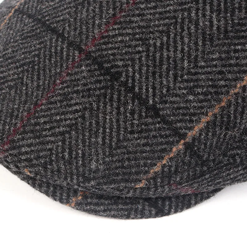 Новинка зимы, берет homme Peaky Blinder Tweed boina, винтажный клетчатый хлопковый sombrero hombre, ушанка, Newsboy, шапки для папы, мужские береты