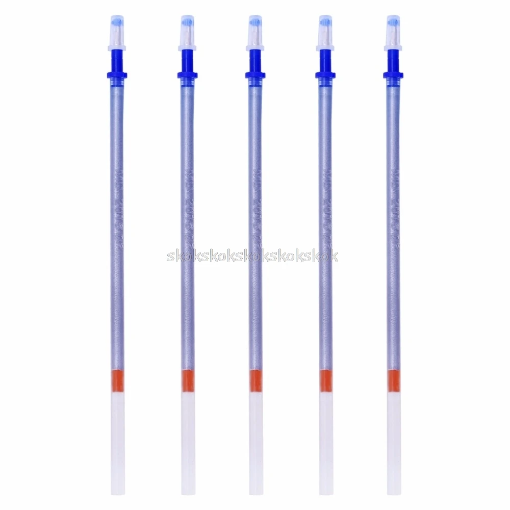 5 шт покрытые серебром стираемая водой растворимый ручка с заправляемым стержнем