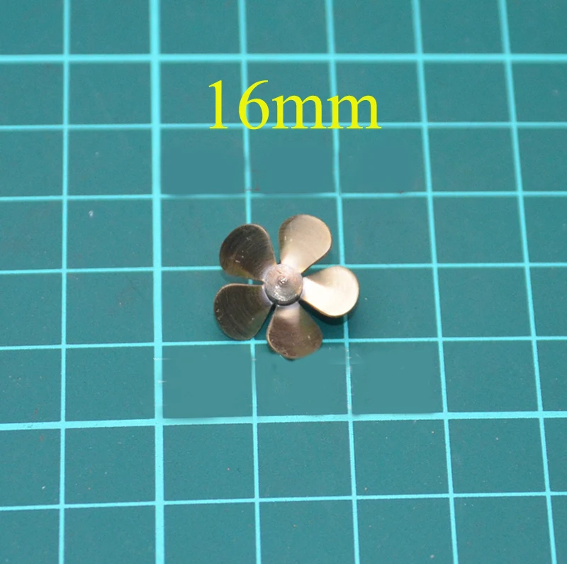 

Model Marine Diameter 16mm Brass Paddle 5-blade Propeller Aperture 2mm CW CCW Mini Props Modification Accessories for RC Boat