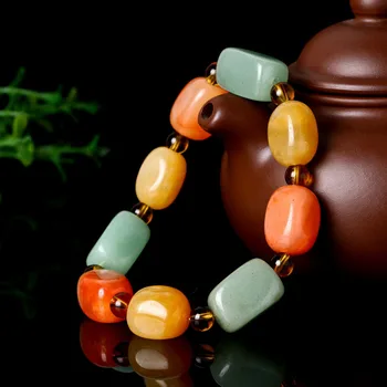 

Xinjiang Golden Jade Bracelet