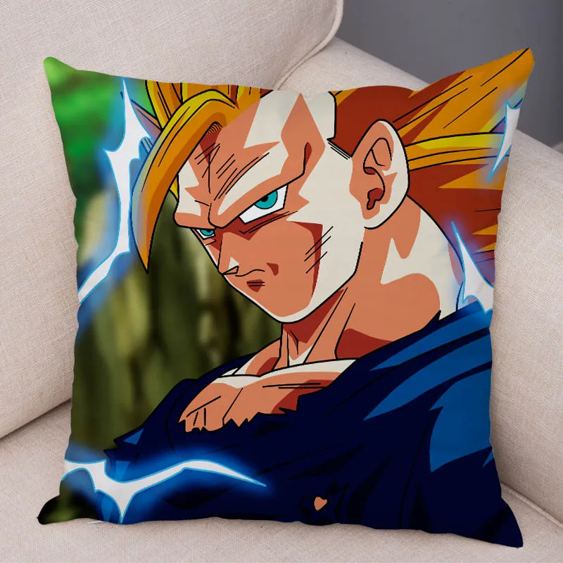 Мультфильм Супер Saiyan Dragon Ball Z наволочка для дивана Наволочка на подушку супер мягкий короткий плюшевый Декор Япония наволочка с аниме - Цвет: 18