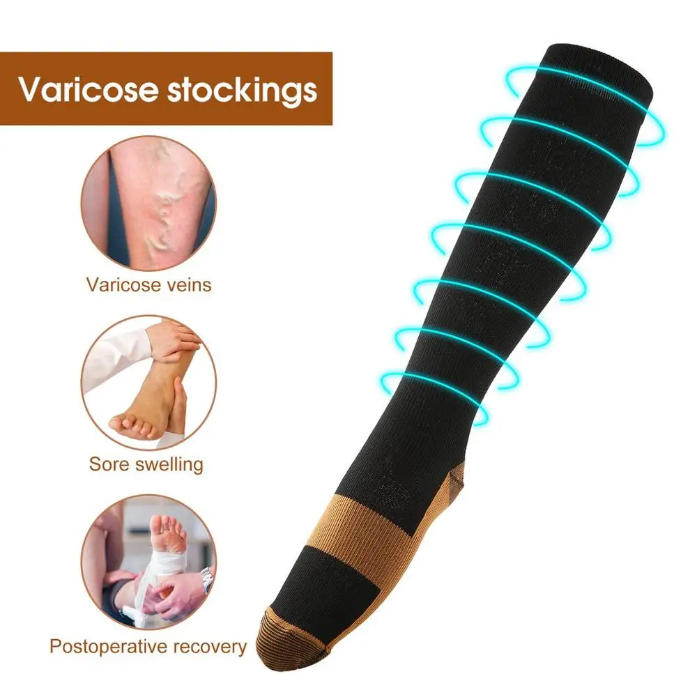 

Fashionable Comfortable Relief Soft Men Women Anti-Fatigue Compression Socks Anti Fatigue Varicose Veins Socks