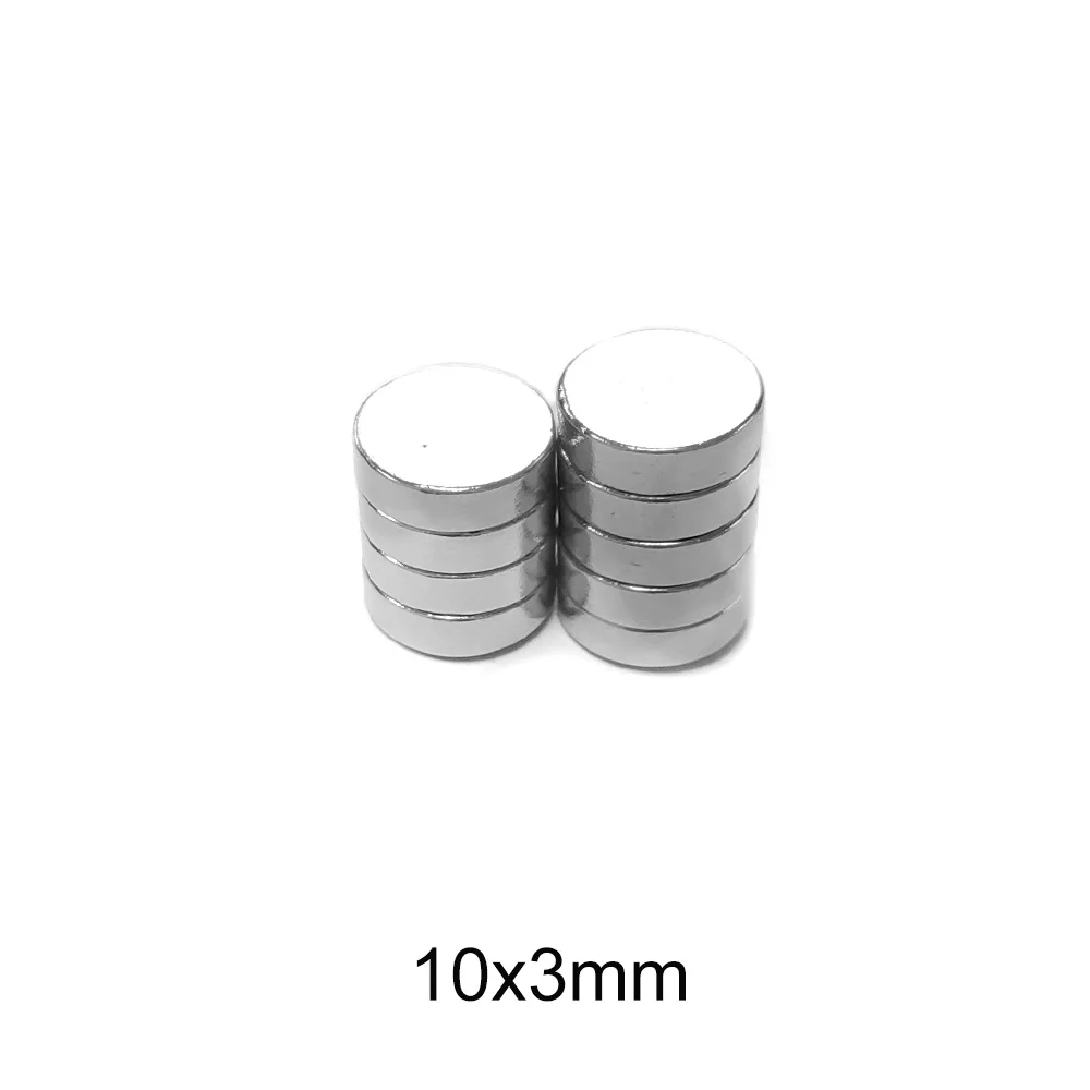 

10/20/50/100/150/200PCS 10x3 Disc Strong Powerful Magnets N35 Round Permanent Magnets 10x3mm Neodymium Magnet 10*3 Search Magnet