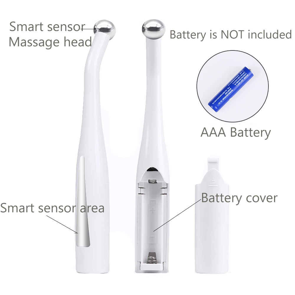2 In 1 Electric Eye Massager Anti Aging Wrinkle Eye Massager Pen Micro current Massage Negative 2