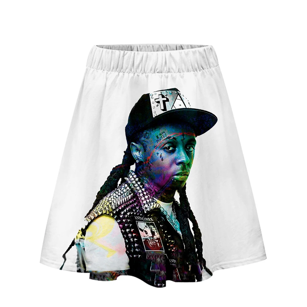Стиль Lil Wayne 3D печать одежда повседневная юбка женская летняя сексуальная удобная юбка Топы крутые женские горячие продажи юбки