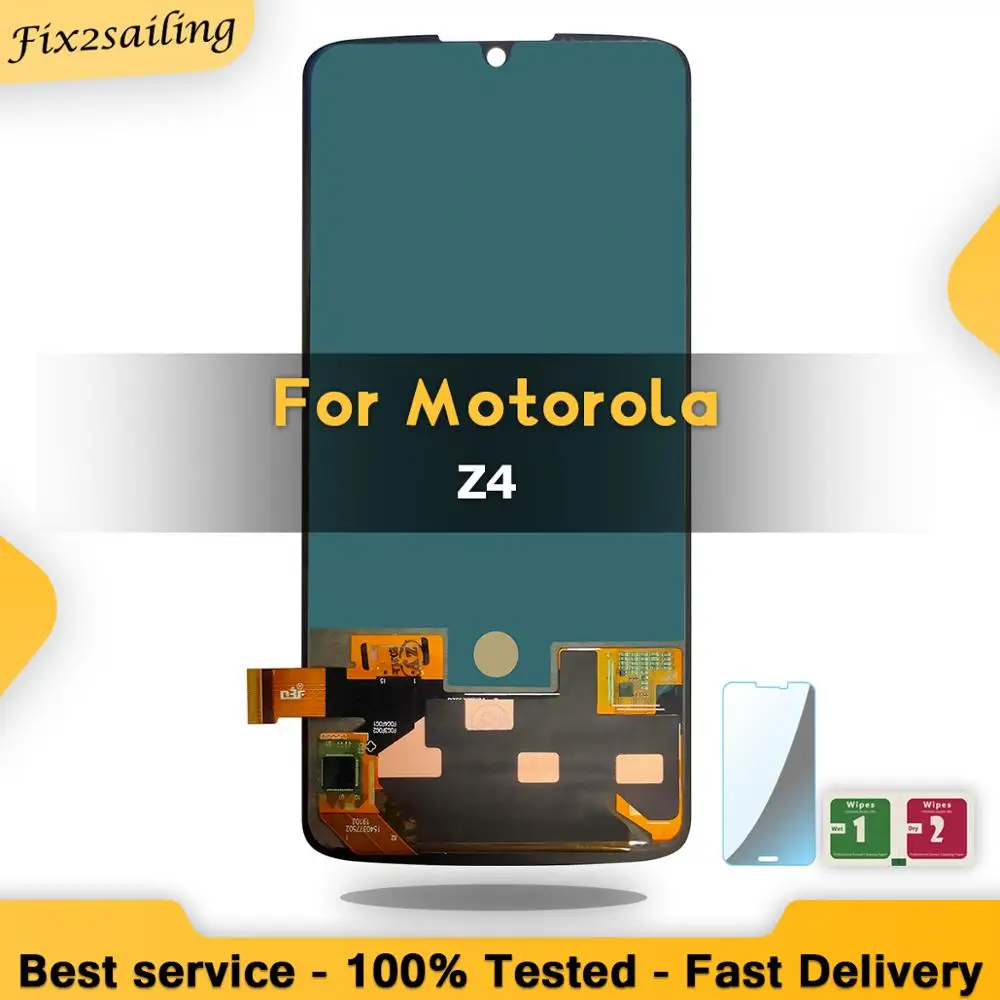 6 4 &quotНовый ЖК-дисплей для Motorola Moto Z4 XT1980-3 XT1980-4 XT1980-1 сенсорный экран дигитайзер