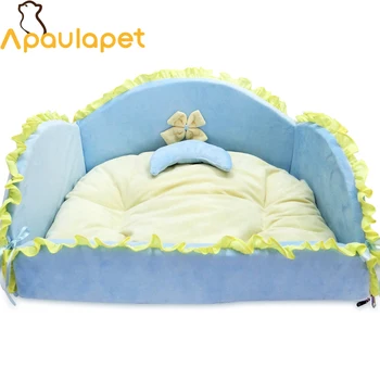

APAULAPET Dog house New PP Cotton Princess Pet Bed Dog Bed Cat Mat Sofa Dog House Dog Nest Sleep Cushion Kennel With Flouncing