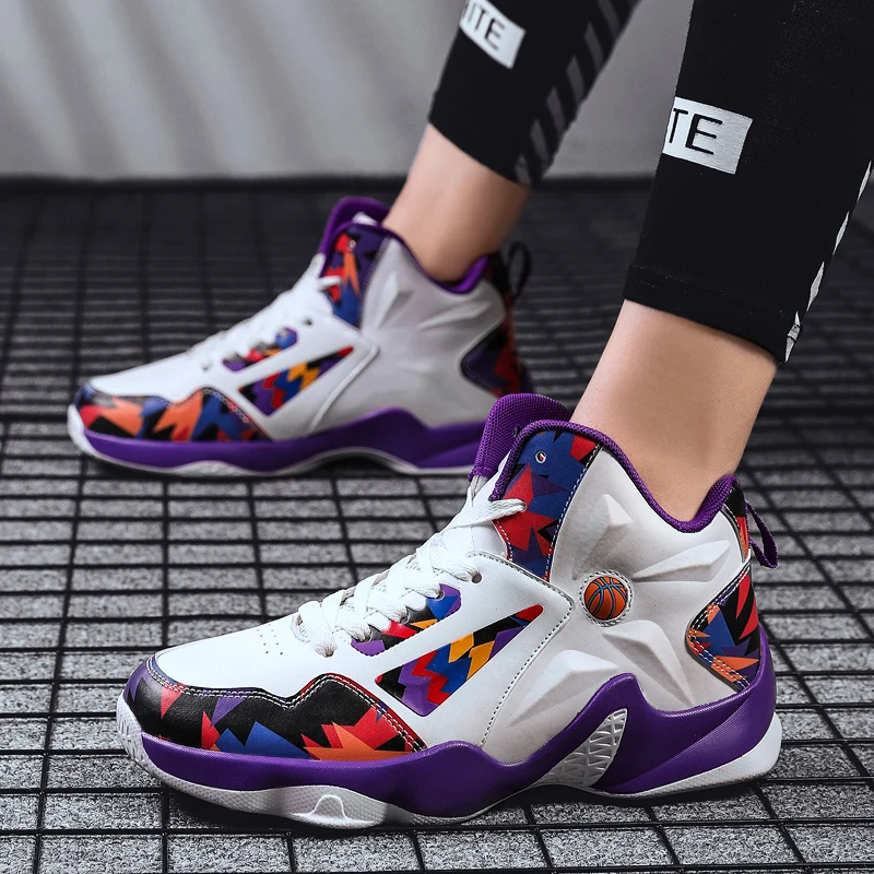 Basketball Shoes Mens Jordan Sneakers New High top Leather Combat Boots