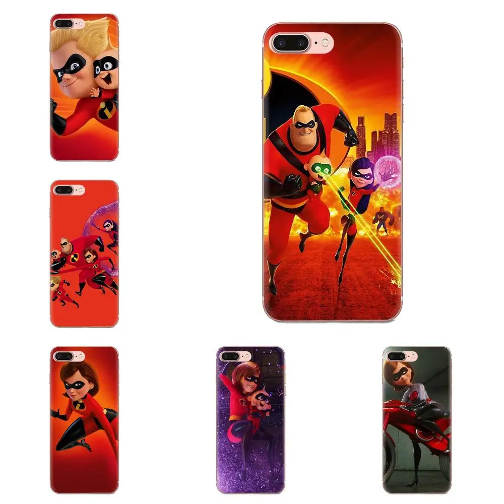Soft TPU Art Print Lovely The Incredibles For Sony Xperia Z Z1 Z2 Z3 Z4 Z5 compact Mini M2 M4 M5 T3 E3 E5 XA XA1 XZ Premium | Мобильные