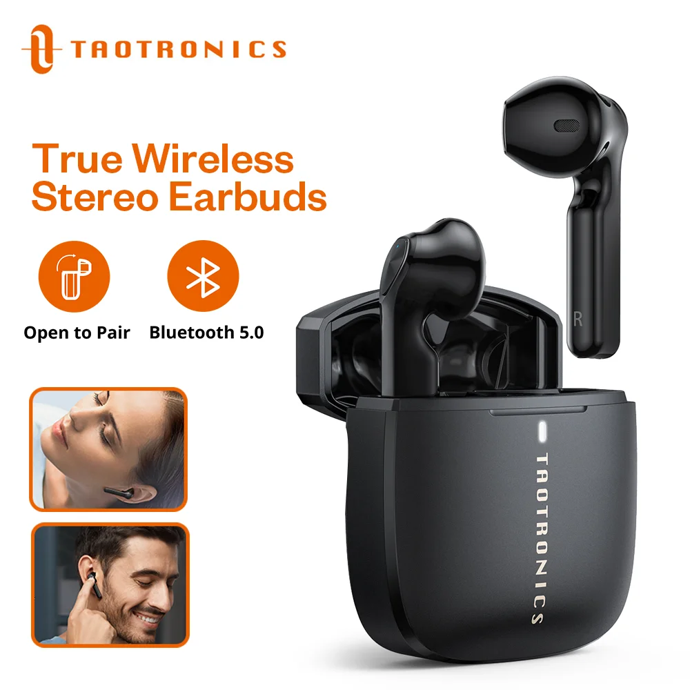 TaoTronics SoundLiberty 92 TWS Earphones Bluetooth Hi-Fi Headphone IPX7 Waterproof Wireless Earbuds Support Mic Voice Assistant |