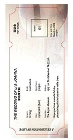 Version 1 Имя или логотип, 50 шт., пригласительные открытки, схожие, для паспорта, билетов, в форме фильма, круизов, музыка, вечерние, для гостей - Цвет: Version 1
