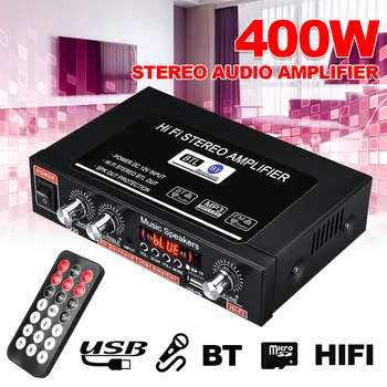 

12V/220V 360W G30 Mini Amplificador Audio bluetooth Stereo Power Amplifier FM SD HIFI 2CH AMP Audio Music Player for Car Home