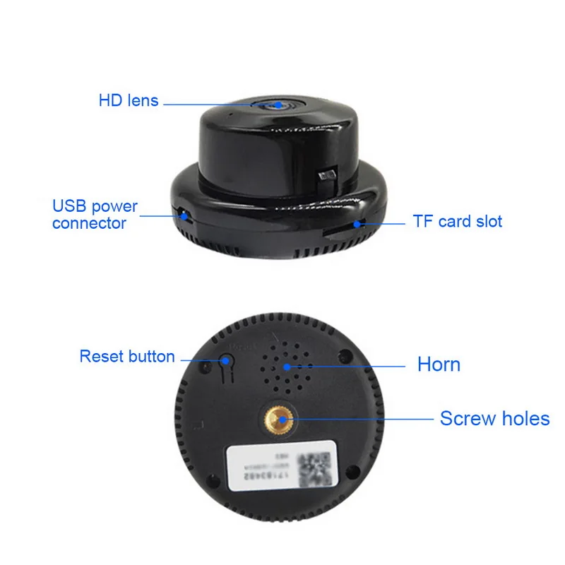 Беспроводная камера безопасности, система внутреннего наблюдения, ночное видение, обнаружение движения, двухстороннее аудио, для домашнего магазина, США/ЕС/Австралия/Великобритания штекер