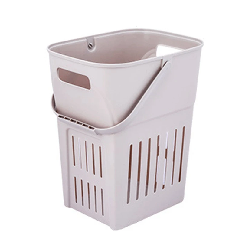 

Creative Plastic Laundry Basket Dirty Clothes Toy Storage Bag Portable Bathroom Toilet Basket Household Debris Storage